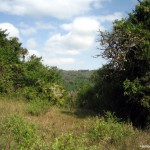 Distant radio masts on Oldonyo Sabuk