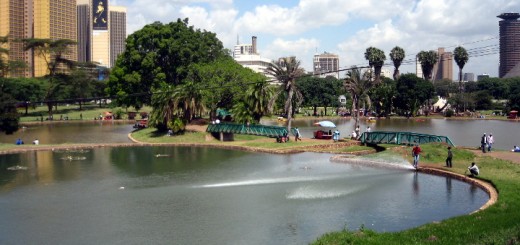 Foot bridges at Uhuru Park