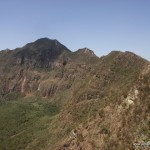 Mt Longonot summit on the crater rim