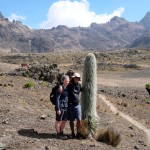 Cool Scientists posing near Mintos Hut Mt Kenya