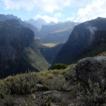 Stunning view of Gorges Valley Mt Kenya