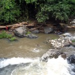 swimming at entasopia waterfalls