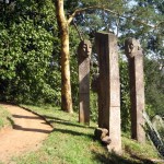 Statues at the nairobi botanical garden