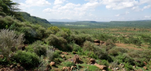 Maasai country trekking - views of rugged terrain